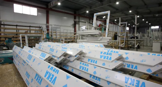 Профили VEKA на заводе