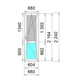 Окно ПВХ VEKA SoftLine 70 Белый