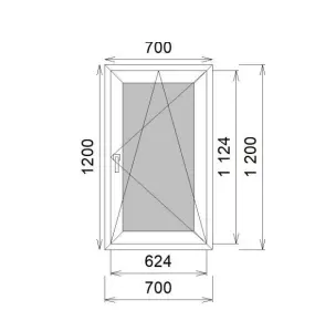 Окно ПВХ VEKA SoftLine 70 Каш. наружая