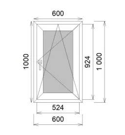 Окно ПВХ : VEKA SoftLine 70 Лам. наруж. шоколадно-коричневое