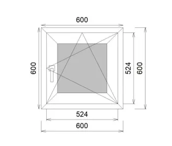 Окно ПВХ VEKA SoftLine 70 0. Лам. наруж