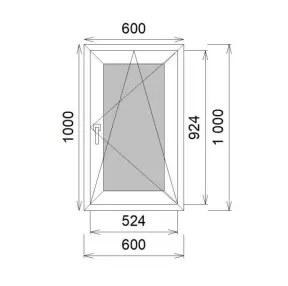 Окно VEKA SoftLine 70 0. Лам. наружая